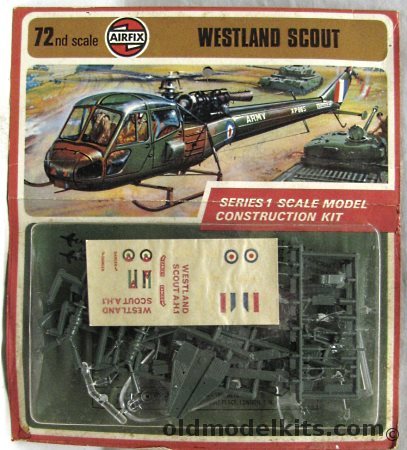 Airfix 1/72 Westland Scout A.H. Mk.1 - UK Army or Royal Jordanian Air Force - Blister Pack, 01042-7 plastic model kit